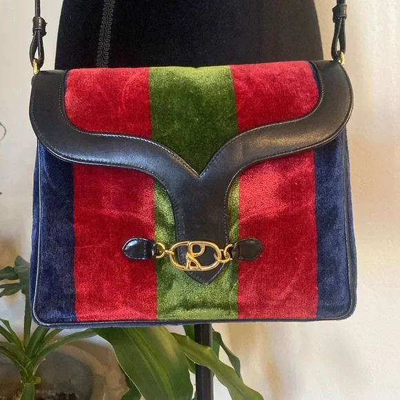Roberta di Camerino cross body Multicolor velvet leather - Picture 17 of 17